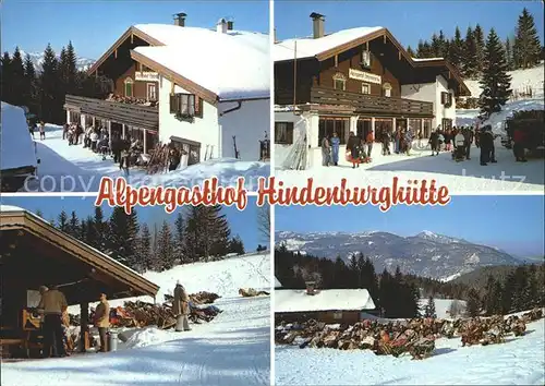 Reit Winkl Alpengasthof Hindenburghuette Wandergebiet Skigebiet Kat. Reit im Winkl
