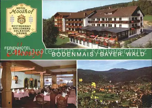 Bodenmais Hotel Restaurant Mooshof Panorama Bayerischer Wald Kat. Bodenmais