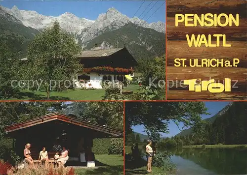 St Ulrich Pillersee Pension Waltl Alpenblick Kat. St. Ulrich am Pillersee