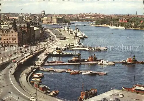 Stockholm Utsikt oever Skeppsbron Kat. Stockholm