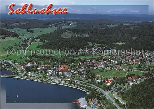 Schluchsee Heilklimatischer Kurort Schwarzwald Fliegeraufnahme Kat. Schluchsee
