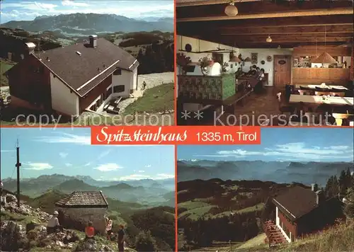 Sachrang Chiemgau Spitzsteinhaus Kaisergebirge Huettenstube Spitzstein Gipfel Steinberge Inntal Zillertaler Alpen Kat. Aschau i.Chiemgau