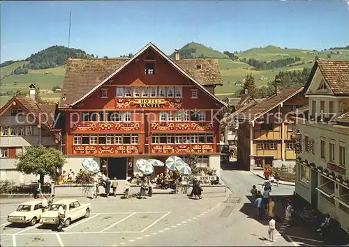 Appenzell IR Landsgemeindeplatz Hotel Saentis Kat. Appenzell