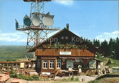 Bregenz Vorarlberg Gasthaus Pfaenderspitze Fernsehturm Kat. Bregenz