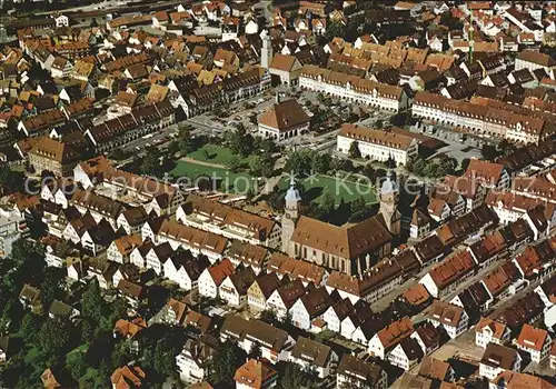 Freudenstadt Zentrum Heilklimatischer Kurort Wintersportplatz Schwarzwald Fliegeraufnahme Kat. Freudenstadt