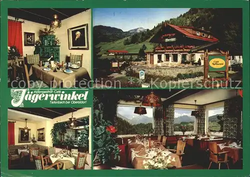 Tiefenbach Oberstdorf Alpengasthof Cafe Jaegerwinkel Kat. Oberstdorf