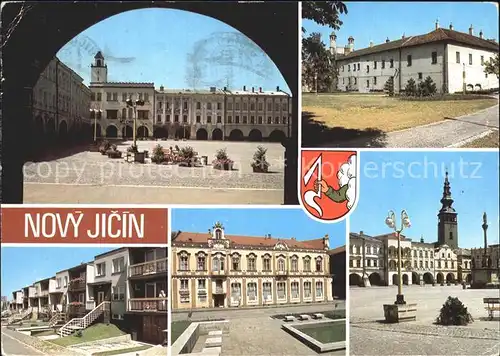 Novy Jicin Namesti Zanmek Nova vystavba Hotel Praha Kat. Neutitschein