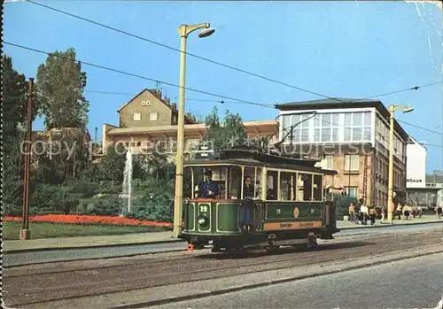 Nordhausen Thueringen Historische Strassenbahn HO Gaststaette Stadtterrasse Kat. Nordhausen Harz