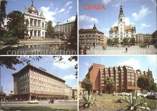 Opava Troppau Museum Platz Kaufhaus Hotel Kamysin Kat. Opava