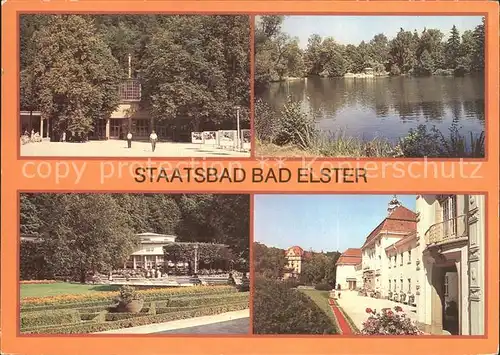 Bad Elster Marienquelle Gondelteich Badecafe Badehaus Kat. Bad Elster