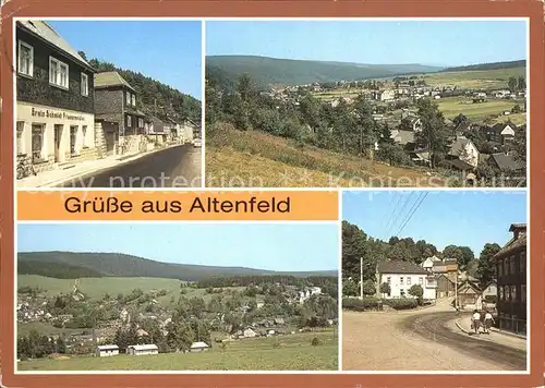 Altenfeld Thueringen Grundstrasse uebersicht Markt Kat. Altenfeld