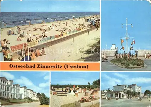 Zinnowitz Ostseebad Strand Ferienheime Minisportanlage Karl Marx Strasse