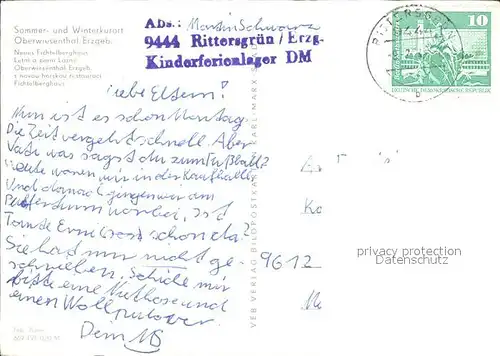 Oberwiesenthal Erzgebirge Neues Fichtelberghaus Aussichtsturm Kat. Oberwiesenthal