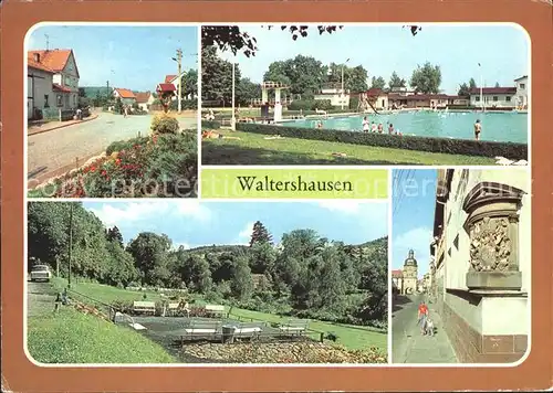 Waltershausen Gotha OT Schnepfenthal Bad Unkenteich Wappen am Nikolaustor Kat. Waltershausen