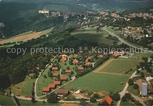 Langenburg Wuerttemberg Feriendorf Roseneck Fliegeraufnahme Kat. Langenburg