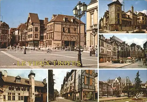 Troyes Aube Place Foch Vieilles Maisons Eglise Hotel Mauroy Musee Rue Mahle Jardins Kat. Troyes