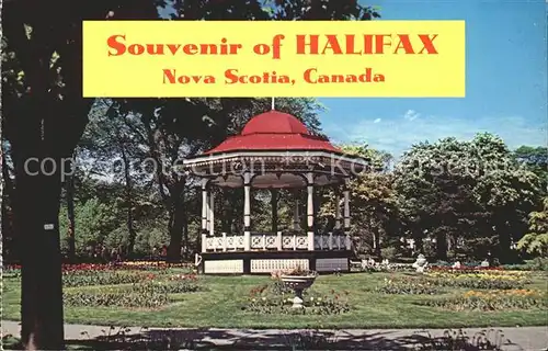 Halifax Nova Scotia Bandstand in Public Garden Kat. Halifax