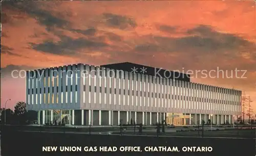 Chatham Ontario New Union Gas Head Office Kat. Chatham