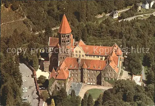 Clervaux Abbaye benedictine de St Maurice et de St Maur vue aerienne Kat. Clervaux