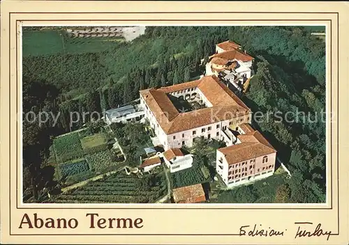 Abano Terme Fliegeraufnahme Monastere Benedettino Kat. Abano Terme