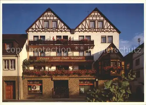 Bruttig Weingut Weinhaus Alfred Loenarz Gaestezimmer Kat. Bruttig Fankel