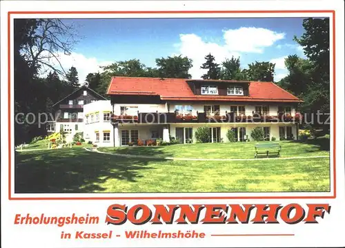 Wilhelmshoehe Kassel Erholungsheim Sonnenhof Kat. Kassel