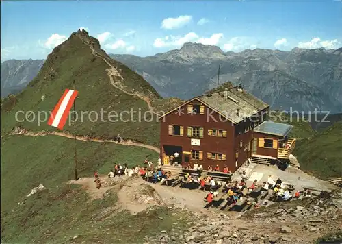 Schruns Vorarlberg Wormser Huette mit Rote Wand Kat. Schruns