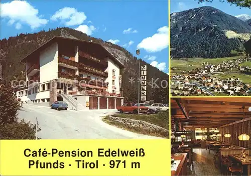 Pfunds Cafe Pension Edelweiss Kat. Pfunds