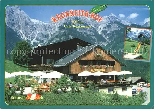 Maria Alm Steinernen Meer Gasthaus Kronreith Hof Kat. Maria Alm am Steinernen Meer