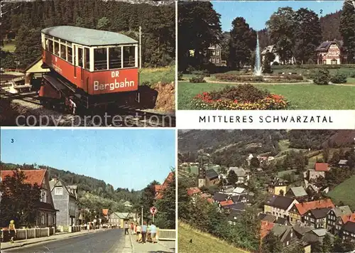 Schwarzatal Obstfelderschmiede Bergbahn Meuselbach Schwarzmuehle Sitzendorf Mellenbach Kat. Rudolstadt