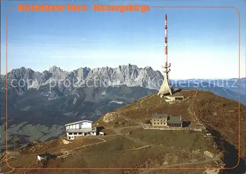 Kitzbuehel Tirol Kitzbueheler Horn mit Gipfelhaus Kaisergebirge Kat. Kitzbuehel