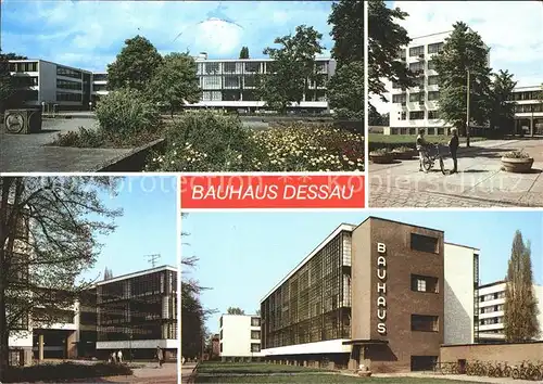 Dessau Rosslau Bauhaus Atelierhaus Bruecke und Werkstattfluegel Kat. Dessau Rosslau