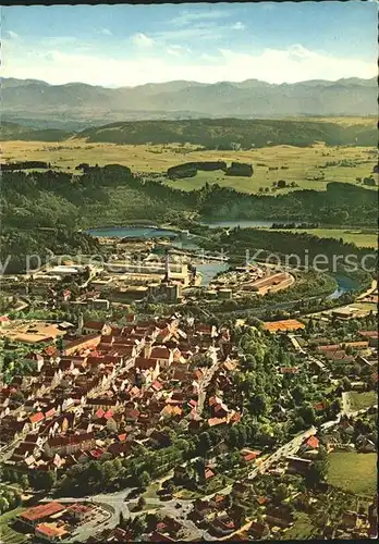 Schongau Fliegeraufnahme mit Ammergebirge Kat. Schongau