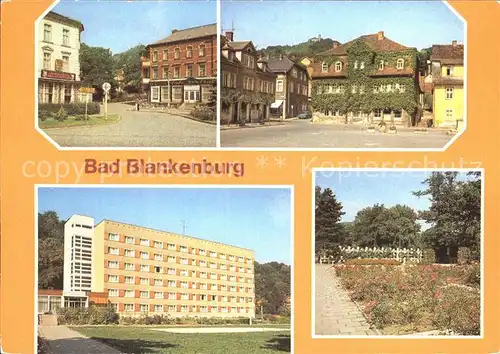 Bad Blankenburg FDGB Erholungsheime Greifenstein  und Magnus Poser Markt  Kat. Bad Blankenburg