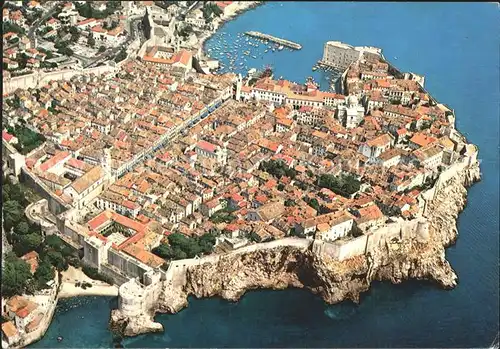 Dubrovnik Ragusa Fliegeraufnahme Kat. Dubrovnik