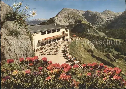 Jenner Berchtesgaden Jennerbahn Berggaststaette mit Schneibstein Kat. Berchtesgaden