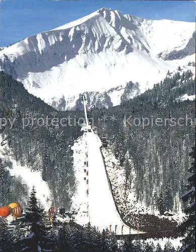 Oberstdorf Skischanze Heini Klopfer im Birgsautal Kat. Oberstdorf
