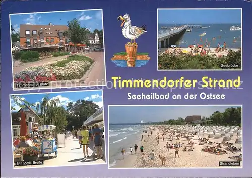Timmendorfer Strand Strand Seebruecke  Kat. Timmendorfer Strand
