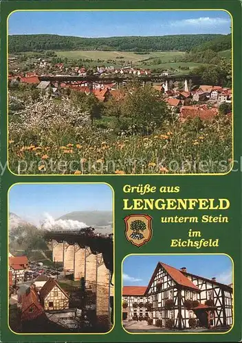 Lengenfeld Stein Eisenbahnviadukt Kanonenbahn Gemeindezentrum Kat. Lengenfeld Stein