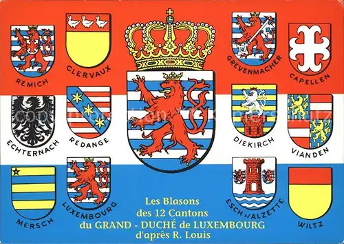 Luxembourg Luxemburg Grand Duche Wappen Kat. Luxembourg