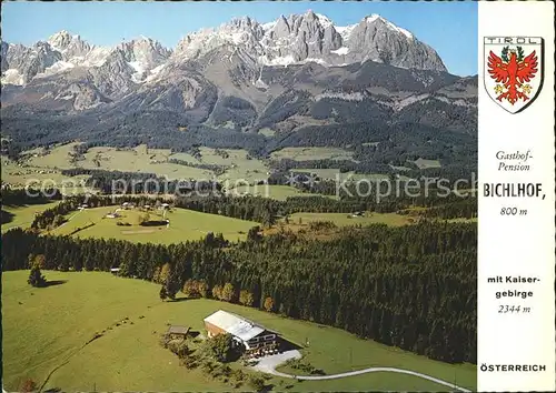 Oberndorf Tirol Gasthof Pension Bichlhof Fliegeraufnahme Kat. Oberndorf in Tirol