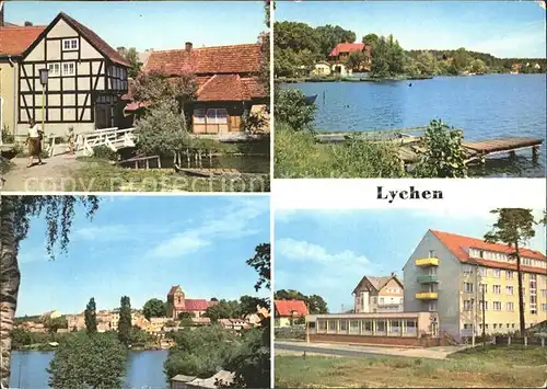 Lychen Malerwinkel Oberpfuhlsee Stadtsee Kat. Lychen