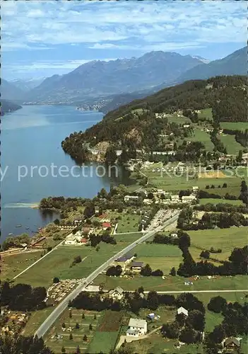 Doebriach Alpenseebad am Millstaettersee Alpen Fliegeraufnahme Kat. Radenthein