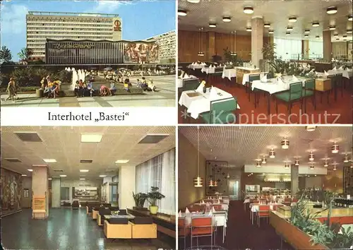 Dresden Interhotel Bastei Empfang Grill Restaurant Kat. Dresden Elbe