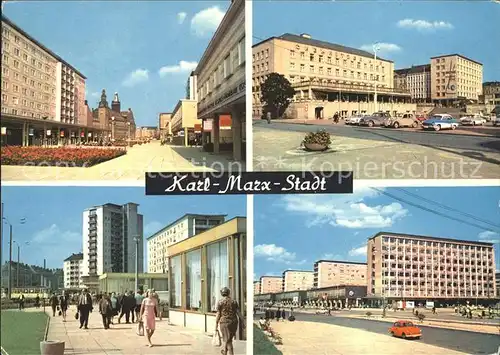 Karl Marx Stadt Rosenhof  Wilhelm Pieck Strasse Interhotel Chemnitzer Hof Strasse der Nationen Kat. Chemnitz
