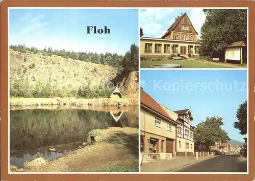 Floh Seligenthal Bergsee Hoehnberg Platz der Jungen Pioniere Ortsmotiv Kat. Floh Seligenthal
