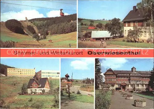 Oberwiesenthal Erzgebirge Sprungschanze Hotel Bergfrieden Jugendherberge Erholungsheim Kat. Oberwiesenthal