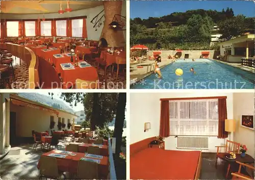 Lugano TI Motel Vezia Restaurant Swimming Pool Kat. Lugano