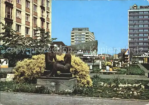 Leipzig Reichsstrasse Skulptur Messestadt Kat. Leipzig