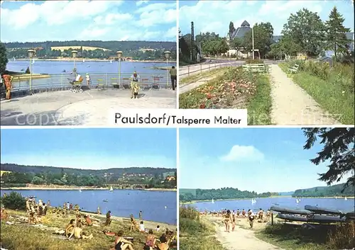 Paulsdorf Dippoldiswalde Talsperre Malter Stausee HO Gaststaette Seeblick Strandbad Badestelle Campingplatz Kat. Dippoldiswalde